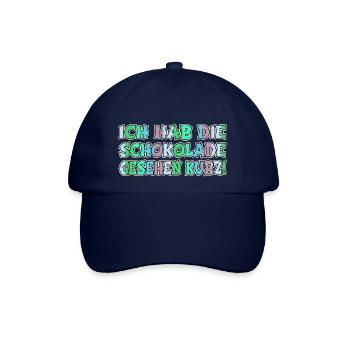 schülerin bäckerei lustige sprüche bonbonniere - Baseballkappe - Blau/Blau - Vorne