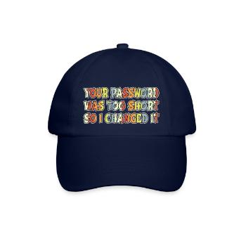 quote hacking coder anonymous mask analyst hacking - Baseballkappe - Blau/Blau - Vorne