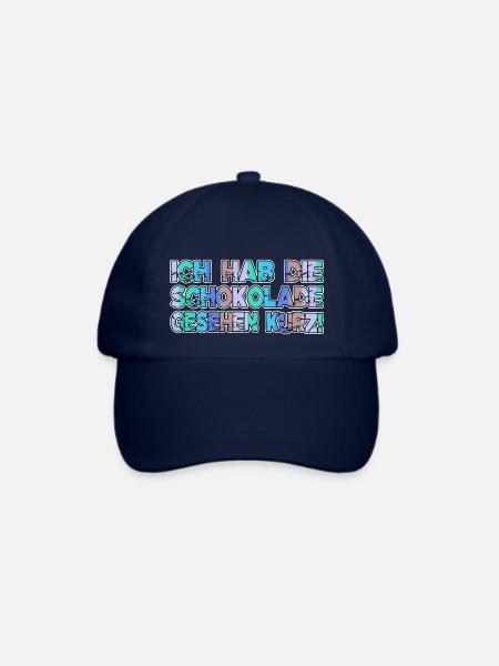 süß geburtstag cooler spruch schokolade geschenk - Baseballkappe - Blau/Blau