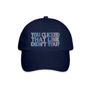 anonymous mask programming coding cool - Baseballkappe - Blau/Blau - Vorne