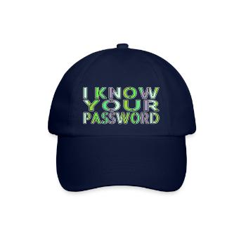 and free wifi hacking coding fingers funny - Baseballkappe - Blau/Blau - Vorne