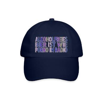geschenk alkoholische getränke - Baseballkappe - Blau/Blau - Vorne