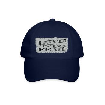 courage and strength fearless living - Baseballkappe - Blau/Blau - Vorne