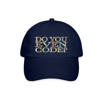 cool birthday present idea joke jokes gift - Baseballkappe - Blau/Blau - Vorne