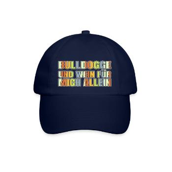 statement tier weißwein faschismus weisswein - Baseballkappe - Blau/Blau - Vorne