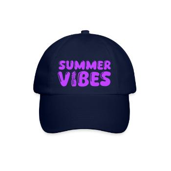 summer vibes - Baseballkappe - Blau/Blau - Vorne