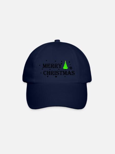Merry Christmas - Baseballkappe - Blau/Blau
