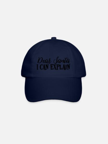 Dear Santa I Can Explain - Baseballkappe - Blau/Blau