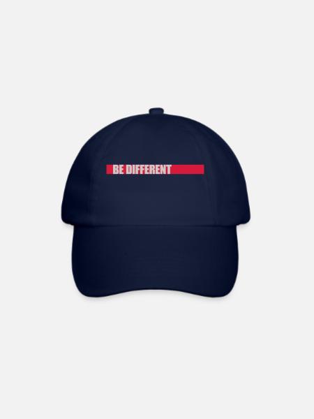 Be different Logo Design - Baseballkappe - Blau/Blau