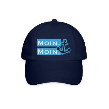 Moin Moin - Baseballkappe - Blau/Blau - Vorne