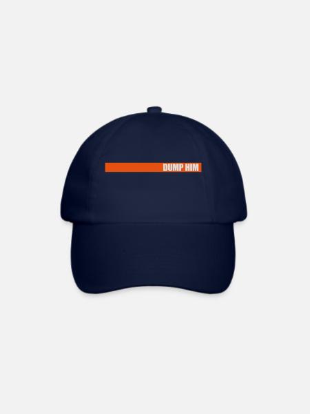 dump him Zitat Logo - Baseballkappe - Blau/Blau