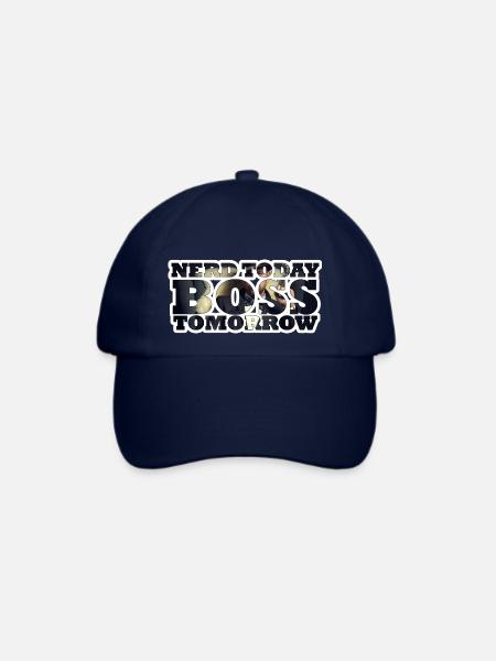 Nerd Today Bo$$ Tomorrow - Baseballkappe - Blau/Blau