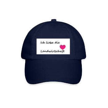 Ich liebe die landwirtschaft - Baseballkappe - Blau/Blau - Vorne
