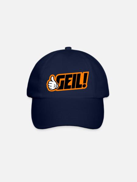 Geil Spruch - Baseballkappe - Blau/Blau
