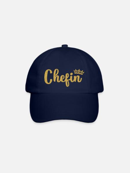 Chefin - Baseballkappe - Blau/Blau