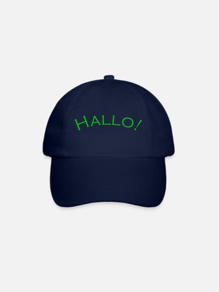 Hallo Grün - Baseballkappe - Blau/Blau