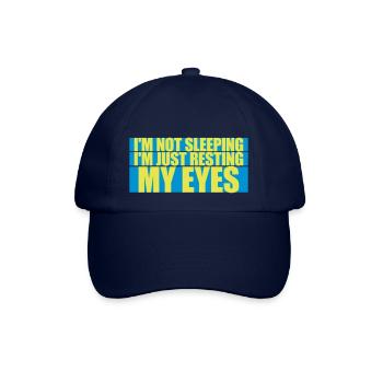 im not sleeping Zitat - Baseballkappe - Blau/Blau - Vorne
