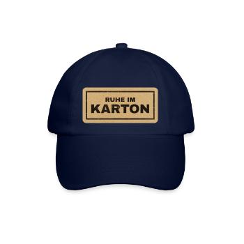 Ruhe im Karton - Baseballkappe - Blau/Blau - Vorne