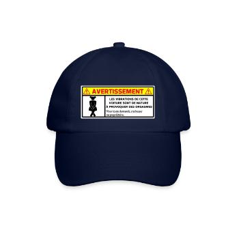 Warnung - Baseballkappe - Blau/Blau - Vorne