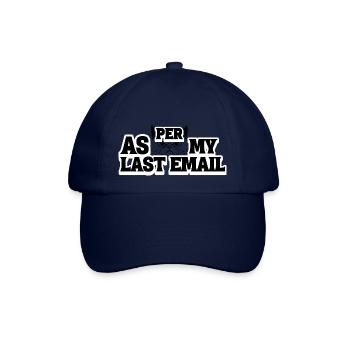 Laut meiner letzten E-Mail - Baseballkappe - Blau/Blau - Vorne