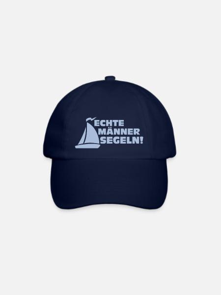 Echte Männer Segeln - Baseballkappe - Blau/Blau