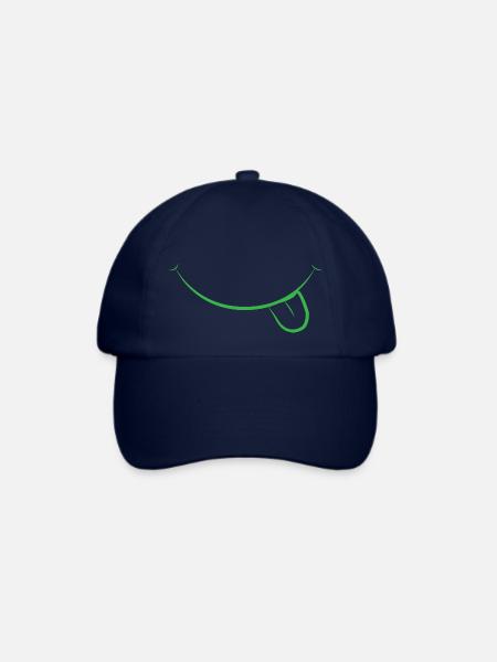 glücklich - Baseballkappe - Blau/Blau