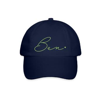 Name Ben - Baseballkappe - Blau/Blau - Vorne