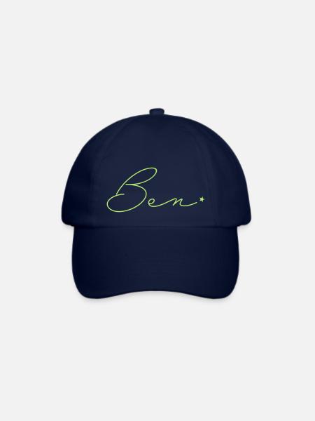 Name Ben - Baseballkappe - Blau/Blau
