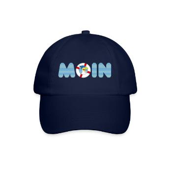 Moin Möve mit Rettungsring - Baseballkappe - Blau/Blau - Vorne