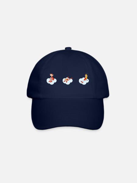Weihnachtsmann & Co. KG Drei Elfen Auf Wolken - Baseballkappe - Blau/Blau