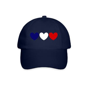 Frankreich Fanshirt für Frankreich Fans France - Baseballkappe - Blau/Blau - Vorne