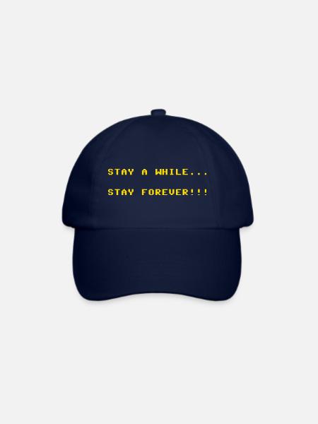 Stay_a_while_stay_forever - Baseballkappe - Blau/Blau