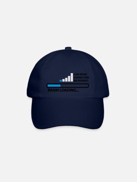 low_brain_connetion_loading_3c - Baseballkappe - Blau/Blau