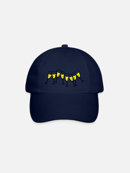 sekt glaeser design - Baseballkappe - Blau/Blau