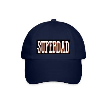 superdad papa bester - Baseballkappe - Blau/Blau - Vorne