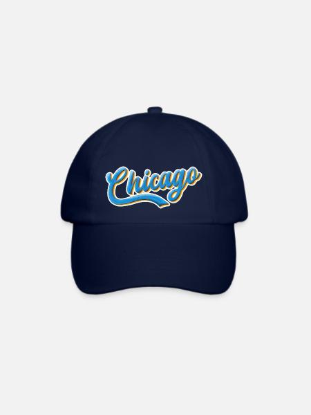 Chicago cooles Design - Baseballkappe - Blau/Blau