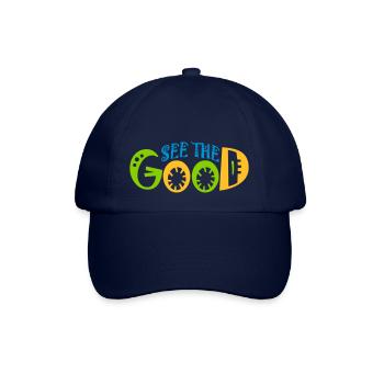 see the good Zitat - Baseballkappe - Blau/Blau - Vorne