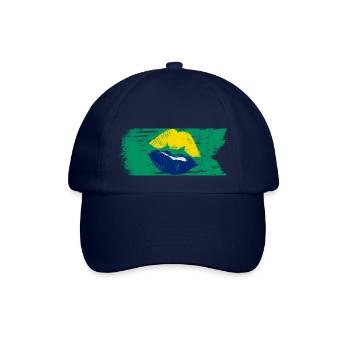Brasilien - Flagge - Baseballkappe - Blau/Blau - Vorne