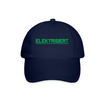 elektrisiert - Baseballkappe - Blau/Blau - Vorne