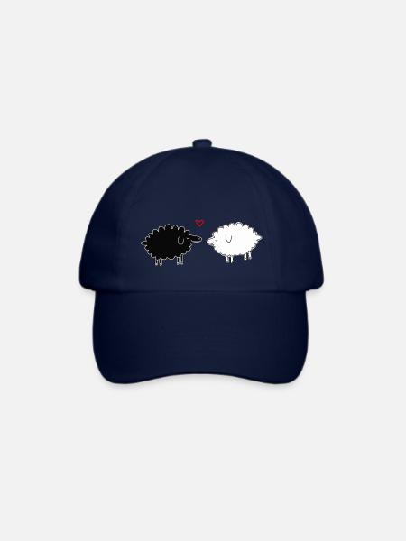 Schafe - Baseballkappe - Blau/Blau