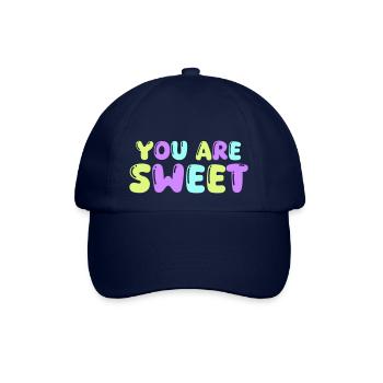 you are sweet - Baseballkappe - Blau/Blau - Vorne