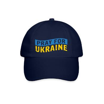 Pray for Ukraine - Baseballkappe - Blau/Blau - Vorne