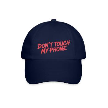 BERÜHRE MEIN TELEFON NICHT - Baseballkappe - Blau/Blau - Vorne