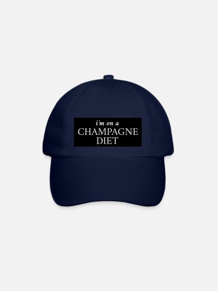 I'm on a diet - Baseballkappe - Blau/Blau