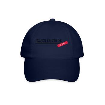 lass mich ich kann dass oh kaputt - Baseballkappe - Blau/Blau - Vorne
