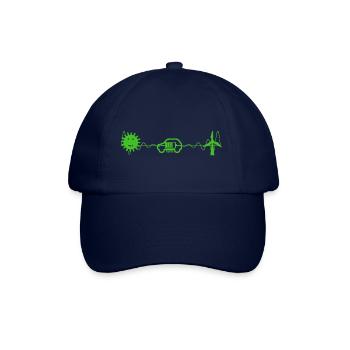 e-auto, e-mobilität,elektro-auto, zoe, EV-driver, - Baseballkappe - Blau/Blau - Vorne