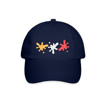 Farbflecken in lesbischen Pride Farben - Baseballkappe - Blau/Blau - Vorne