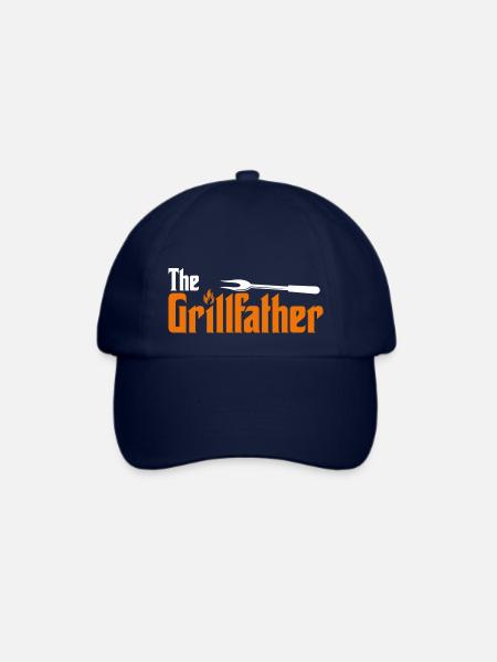 Der Grill Vater. The Grillfather - Baseballkappe - Blau/Blau