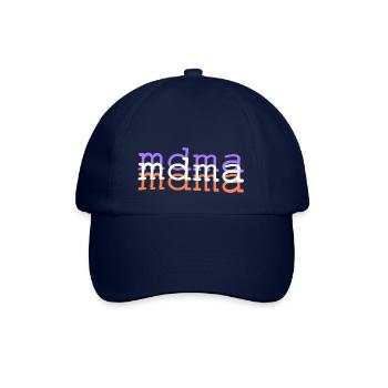 MDMA Druff Optik - Baseballkappe - Blau/Blau - Vorne