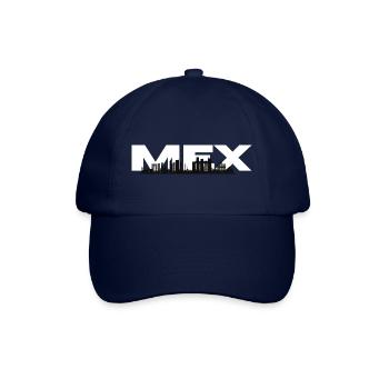 Skyline von Mexiko-Stadt - Baseballkappe - Blau/Blau - Vorne